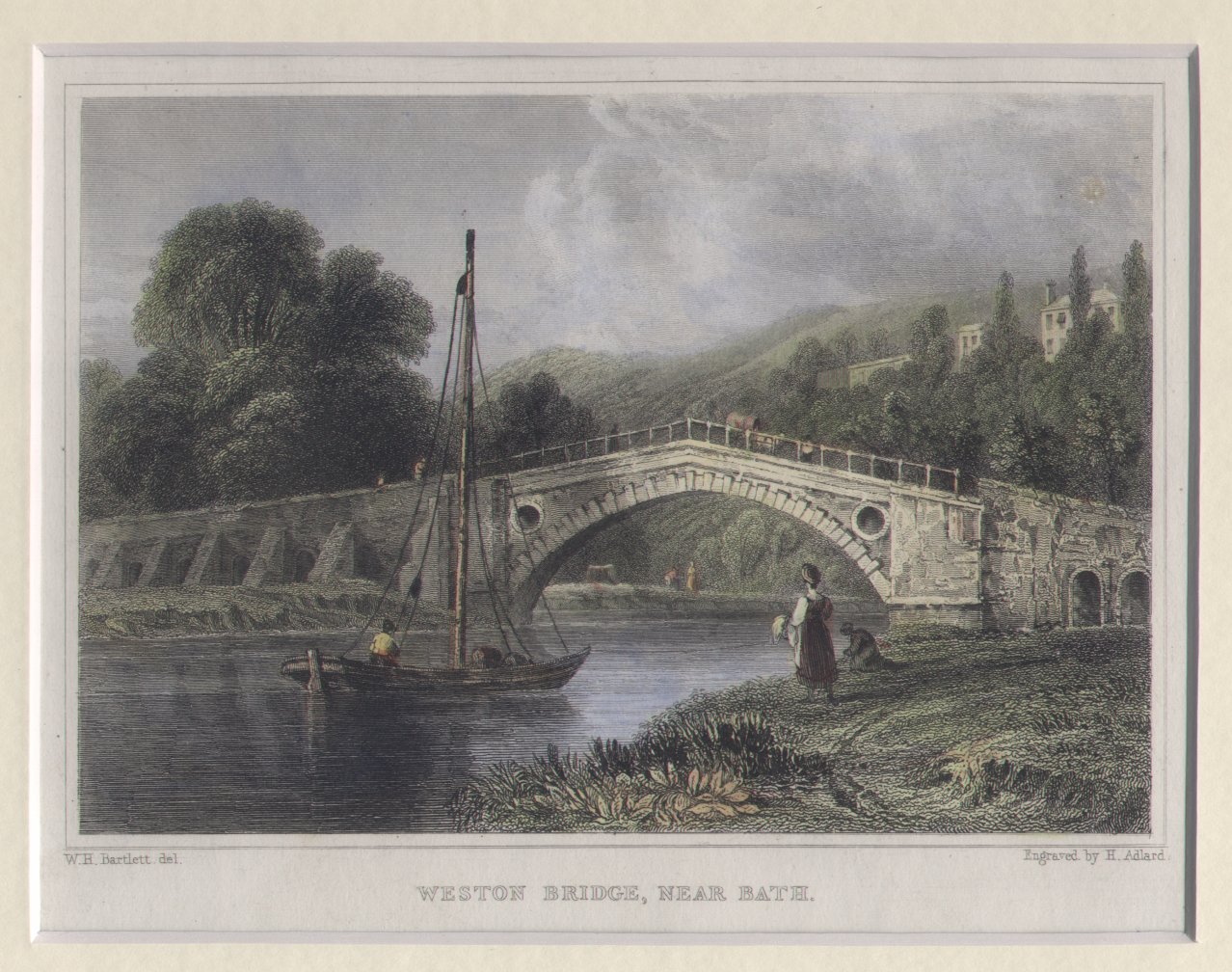 Print - Weston Bridge, Near Bath - Allard